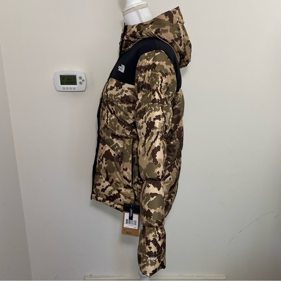 The North Face Women’s Balham Down Coat TNF Black / Camo Print Sz M - Picture 10 of 16